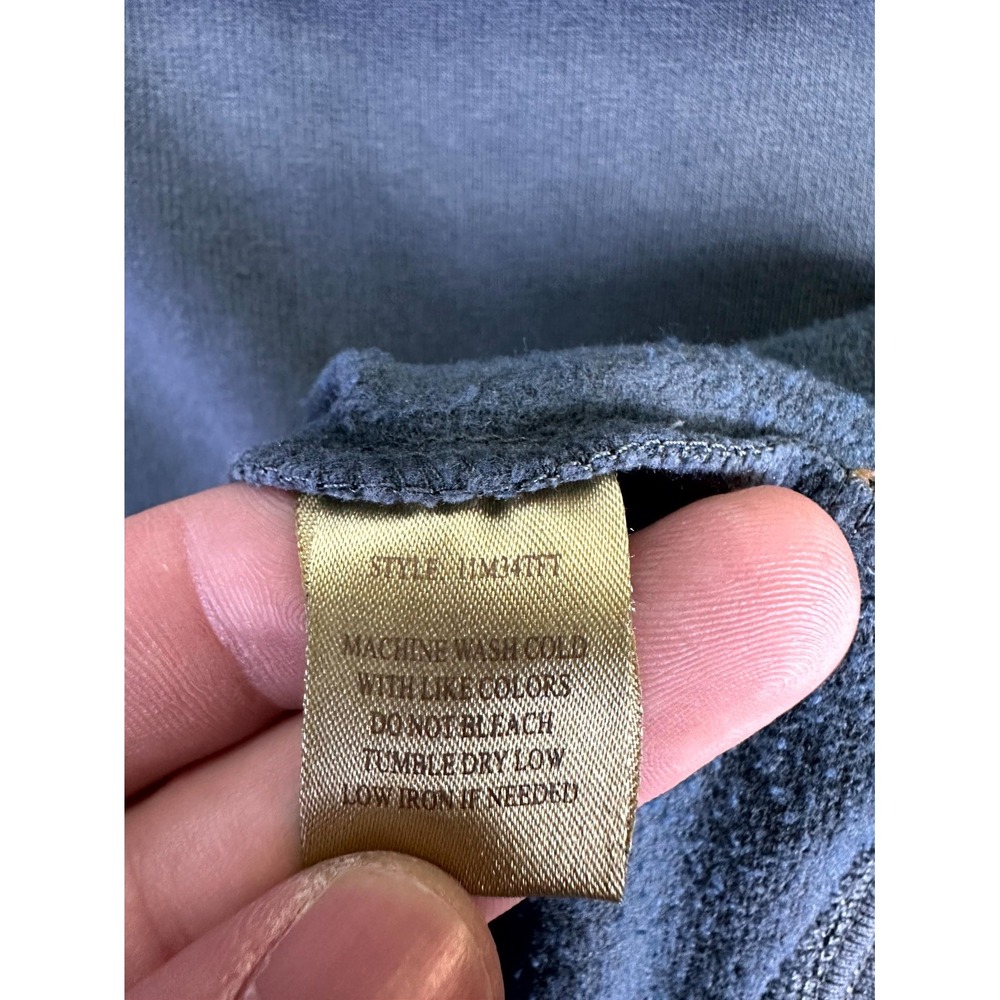 True Grit Hoodie XL Grey Jersey Cotton Fleece Baggy Comfort Cozy Minimalist - Picture 9 of 9